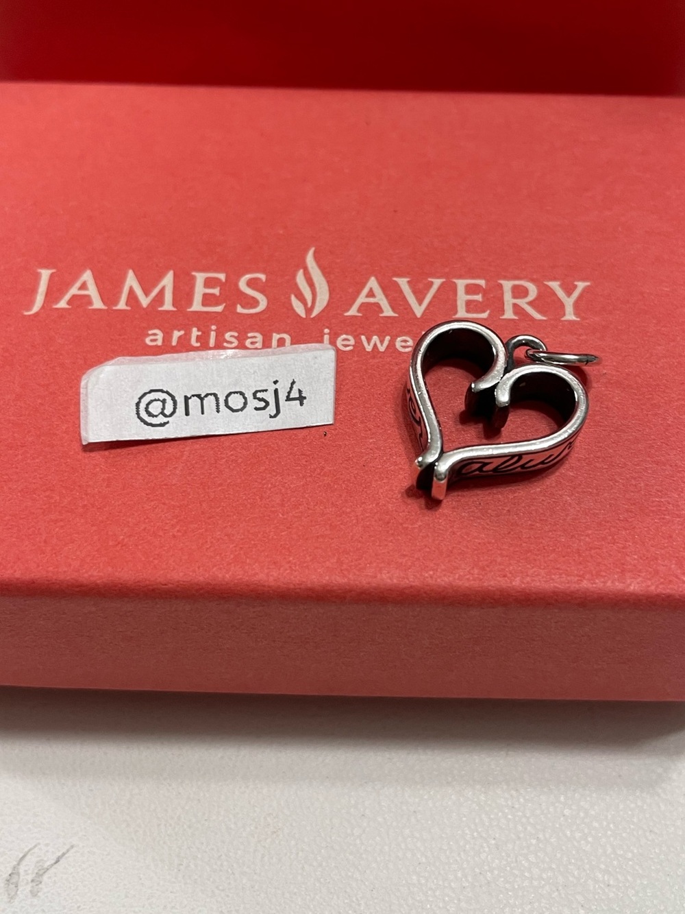 James Avery Always and Forever Heart Charm